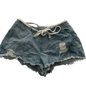 Denim Distressed Women Shorts